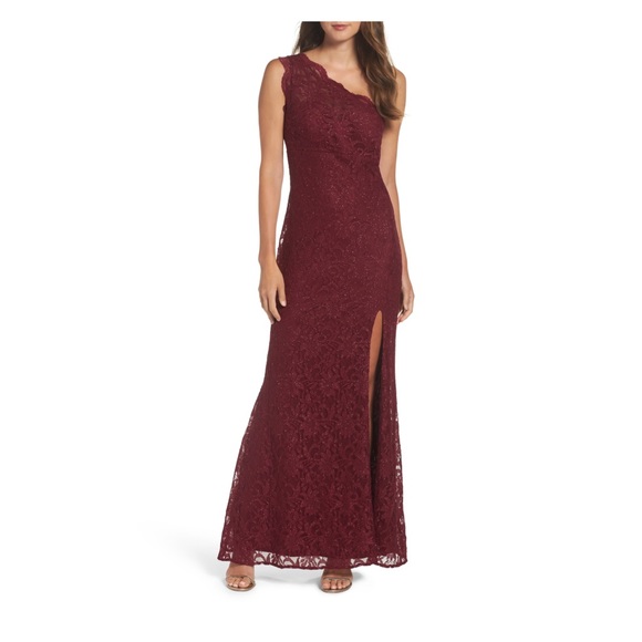 Like New! One-Shoulder Gown Prom Dress - Picture 1 of 15